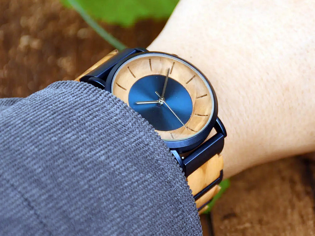 Engraved Wood Watch – Personalized Wrist Watch Gift for Him, Graduation, Anniversary, Birthday gift Wooden Watch with wooden box