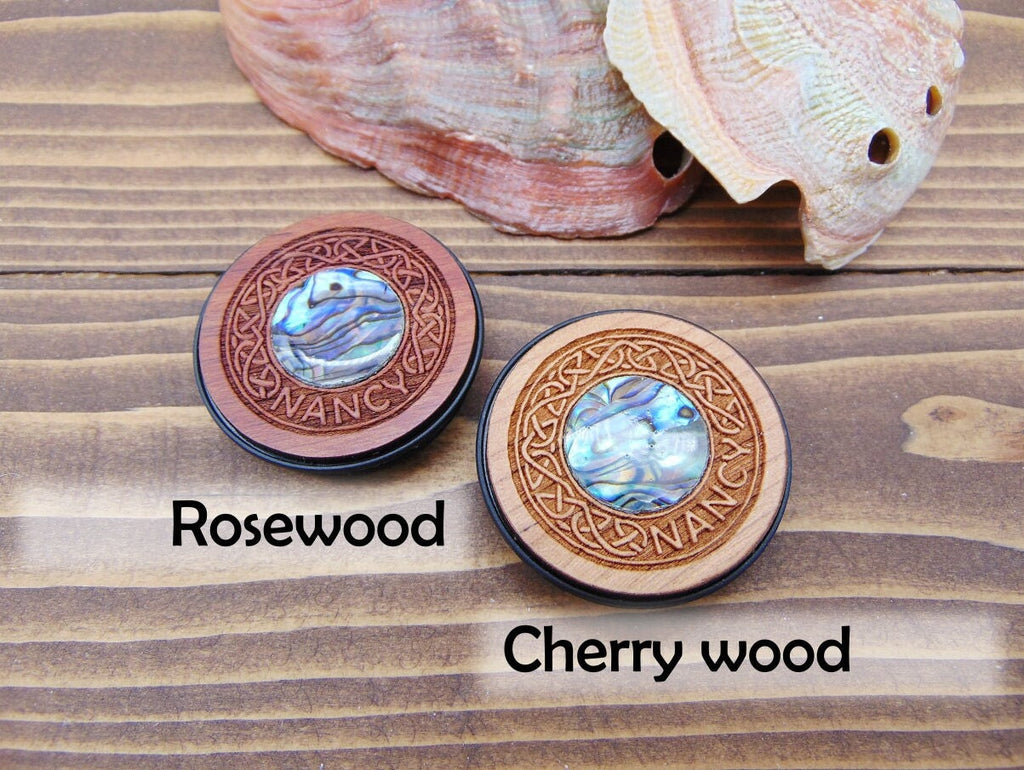 Phone grip - Engraved wood phone grips - Personalized birthday gift