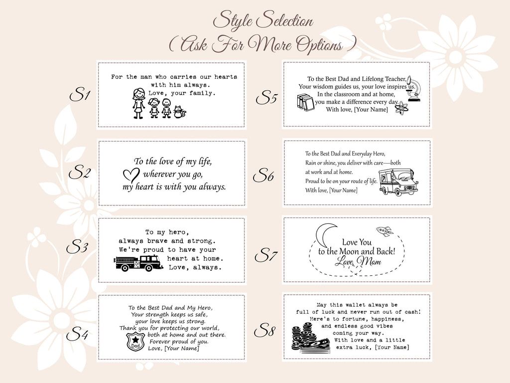 Father’s Day gift personalized leather mens wallet with removable cardholder, custom birthday, anniversary gift for him, photo engraved